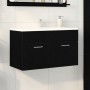 Mueble de baño Negro Roble 90x38,5x46 cm Madera elaborada by , Bathroom furniture - Ref: Foro24-862530, Price: 59,51 €, Disco...