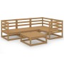 Garden furniture 5 pieces honey brown solid pine wood by vidaXL, Garden sets - Ref: Foro24-3075552, Price: 322,51 €, Discount: %