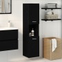 Gabinete de baño de pared negro y roble de 30x30x130 cm, de madera compuesta by , bathroom vanities - Ref: Foro24-862532, Pri...