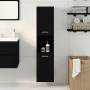 Gabinete de baño de pared negro y roble de 30x30x130 cm, de madera compuesta by , bathroom vanities - Ref: Foro24-862532, Pri...