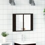 Espejo de baño LED con armario Negro Roble 60x12x45 cm de madera by , bathroom vanities - Ref: Foro24-862550, Price: 62,76 €,...