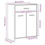 Armario de baño Negro Roble 60x33x80 cm Madera von , Badezimmermöbel - Ref: Foro24-862551, Preis: 75,23 €, Rabatt: -5%%