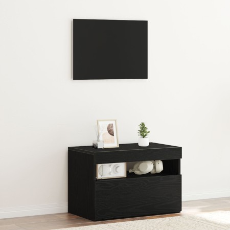 Mueble de TV con luces LED Negro Roble 60x35x40 cm de madera von , TV-Möbel - Ref: Foro24-862555, Preis: 51,68 €, Rabatt: %
