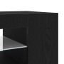 Mueble para TV con luces LED en color negro y roble, de 135x39x30 cm, hecho de madera von , TV-Möbel - Ref: Foro24-862561, Pr...