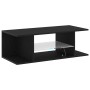 Mueble de TV con luces LED en roble negro, 90x39x30 cm, de madera elaborada von , TV-Möbel - Ref: Foro24-862562, Preis: 64,59...