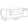 Mueble de TV con luces LED en roble negro, 90x39x30 cm, de madera elaborada von , TV-Möbel - Ref: Foro24-862562, Preis: 64,59...