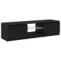 Mueble de TV con luces LED, negro y roble, 140x40x35.5 cm, de madera von , TV-Möbel - Ref: Foro24-862563, Preis: 112,29 €, Ra...