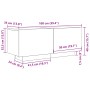 Armario de TV Negro Roble 100x35x40 cm Madera Ingenierizada von , TV-Möbel - Ref: Foro24-862564, Preis: 76,74 €, Rabatt: %
