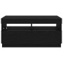 Mueble de TV con luces LED en roble negro, 80x35x40 cm, de madera von , TV-Möbel - Ref: Foro24-862566, Preis: 75,14 €, Rabatt...