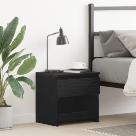Mesa de Noche Negra de Roble 40x30x39 cm de Madera von , Nachttische - Ref: Foro24-862574, Preis: 40,35 €, Rabatt: -5%%