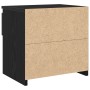 Mesa de Noche Negra de Roble 40x30x39 cm de Madera de , Mesitas de noche - Ref: Foro24-862574, Precio: 39,58 €, Descuento: %