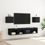 Gabinetes de TV Montados en la Pared 2 pcs Negro Roble 30,5x30x30 cm von , TV-Möbel - Ref: Foro24-862577, Preis: 50,20 €, Rab...