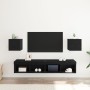 Gabinetes de TV Montados en la Pared 2 pcs Negro Roble 30,5x30x30 cm von , TV-Möbel - Ref: Foro24-862577, Preis: 50,20 €, Rab...