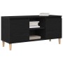 Mueble de TV con patas de madera color negro roble 102x35x50 cm von , TV-Möbel - Ref: Foro24-862584, Preis: 78,86 €, Rabatt: %