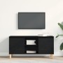 Mueble de TV con patas de madera color negro roble 102x35x50 cm von , TV-Möbel - Ref: Foro24-862584, Preis: 78,86 €, Rabatt: %