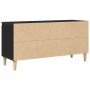Mueble de TV con patas de madera color negro roble 102x35x50 cm von , TV-Möbel - Ref: Foro24-862584, Preis: 78,86 €, Rabatt: %