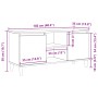 Mueble de TV con patas de madera color negro roble 102x35x50 cm von , TV-Möbel - Ref: Foro24-862584, Preis: 78,86 €, Rabatt: %