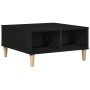 Mesa de Café en Negro y Roble, 60x60x30 cm, de Madera de Ingeniería by , Coffee table - Ref: Foro24-862586, Price: 57,43 €, D...
