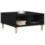 Mesa de Café en Negro y Roble, 60x60x30 cm, de Madera de Ingeniería by , Coffee table - Ref: Foro24-862586, Price: 57,43 €, D...
