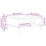 mesa de café de madera antigua 60x60x30 cm de madera de ingeniería by , Coffee table - Ref: Foro24-862587, Price: 57,23 €, Di...