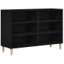 Aparador Negro Roble 103,5x35x70 cm en Madera Ingenierada von , Schließfächer und Lagerschränke - Ref: Foro24-862590, Preis: ...