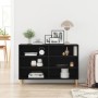 Aparador Negro Roble 103,5x35x70 cm en Madera Ingenierada von , Schließfächer und Lagerschränke - Ref: Foro24-862590, Preis: ...
