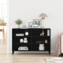 Mueble de almacenamiento Negro Roble 103,5x35x70 cm Madera elaborada de , Aparadores - Ref: Foro24-862591, Precio: 99,01 €, D...