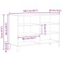 Mueble de almacenamiento Negro Roble 103,5x35x70 cm Madera elaborada de , Aparadores - Ref: Foro24-862591, Precio: 99,01 €, D...