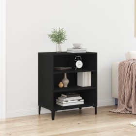 Aparador Negro de Roble 57x35x70 cm de Madera de