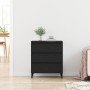 Aparador Negro Roble 60x35x70 cm Madera elaborada de , Aparadores - Ref: Foro24-862596, Precio: 91,74 €, Descuento: %