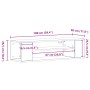 Mueble de TV de pared Madera reciclada 100x30x26.5 cm von , TV-Möbel - Ref: Foro24-862598, Preis: 49,54 €, Rabatt: -5%%