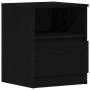 Mesa de Noche Negra Roble 40x40x50 cm Madera de , Mesitas de noche - Ref: Foro24-862609, Precio: 56,91 €, Descuento: %