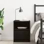 Mesa de Noche Negra Roble 40x40x50 cm Madera de , Mesitas de noche - Ref: Foro24-862609, Precio: 56,91 €, Descuento: %