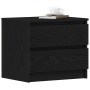 Mesita de noche Negro Roble 50x40x43,5 cm Madera de , Mesitas de noche - Ref: Foro24-862611, Precio: 64,51 €, Descuento: %
