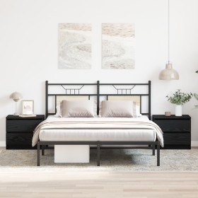 Gabinete de Noche Set de 2 Roble negro Madera engineered Mediano by , Nightstands - Ref: Foro24-862612, Price: 111,62 €, Disc...
