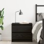 Mesita de noche Negro Roble 50x40x43,5 cm Madera de , Mesitas de noche - Ref: Foro24-862611, Precio: 64,51 €, Descuento: %