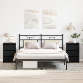 Mesas de Noche 2 pcs Negro Roble 40x35x62,5 cm Madera Ing. von , Nachttische - Ref: Foro24-862614, Preis: 131,88 €, Rabatt: %