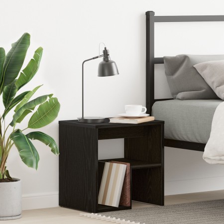 Mesita de Noche Roble Negro 40x30x40 cm Madera Ingenierizada de , Mesitas de noche - Ref: Foro24-862615, Precio: 35,05 €, Des...