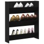 Armario de zapatos Negro Roble 80x18x90 cm Madera de , Zapateros y organizadores de calzado - Ref: Foro24-862623, Precio: 51,...