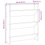 Armario de zapatos Negro Roble 80x18x90 cm Madera de , Zapateros y organizadores de calzado - Ref: Foro24-862623, Precio: 51,...