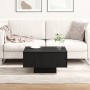Mesa de café negra de roble 60x60x31,5 cm de madera ingenierizada de , Mesas de centro - Ref: Foro24-862626, Precio: 57,61 €