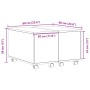 Mesa de café  Roble Negro 60x60x38 cm Madera de Ingeniería | Foro24.es | Tu tienda online para hogar, jardín y más Foro24.es