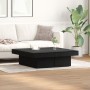 Mesa de café en negro y roble, 90x90x28 cm, hecha de madera de ingeniería von , Couchtisch - Ref: Foro24-862628, Preis: 107,1...