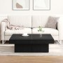Mesa de café en negro y roble, 90x90x28 cm, hecha de madera de ingeniería von , Couchtisch - Ref: Foro24-862628, Preis: 107,1...