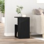 Mesa Auxiliar Negra de Roble 36x30x56 cm en Madera Elaborada de , Mesas auxiliares - Ref: Foro24-862630, Precio: 43,10 €, Des...