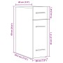Armario de boticario Roble Artisan 20x45,5x60 cm Madera von , Schließfächer und Lagerschränke - Ref: Foro24-862636, Preis: 62...