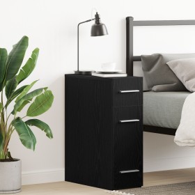 Armario de boticario Negro Roble 20x45,5x60 cm Madera by , Lockers and storage cabinets - Ref: Foro24-862637, Price: 67,13 €,...