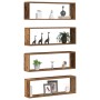 Estanterías de pared 4 pcs Madera antigua 80x15x26 cm Madera trabajada von , Regale und Regale - Ref: Foro24-862640, Preis: 5...