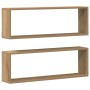 Estanterías de pared 2 piezas Roble Artisan 80x15x26 cm Madera von , Regale und Regale - Ref: Foro24-862641, Preis: 33,42 €, ...