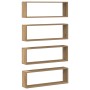 Estante de pared Set de 4 Roble artesanal Madera 80 x 15 x 26 cm von , Regale und Regale - Ref: Foro24-862642, Preis: 56,17 €...